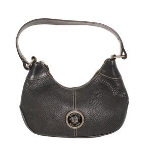 Dooney & Bourke Black Classic Daily Leather Hobo Bag Shoulder Purse Lined Zipper